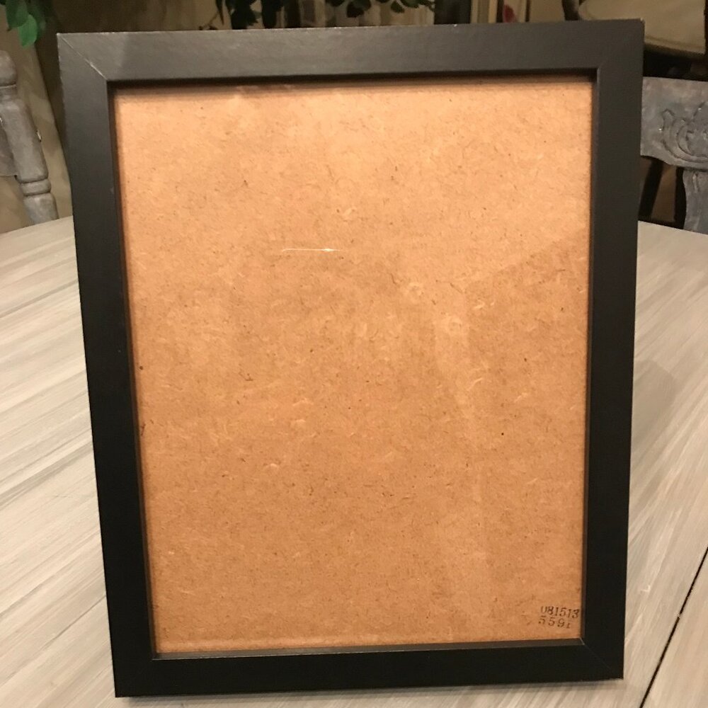 Black Wood Photo Frame With Glass